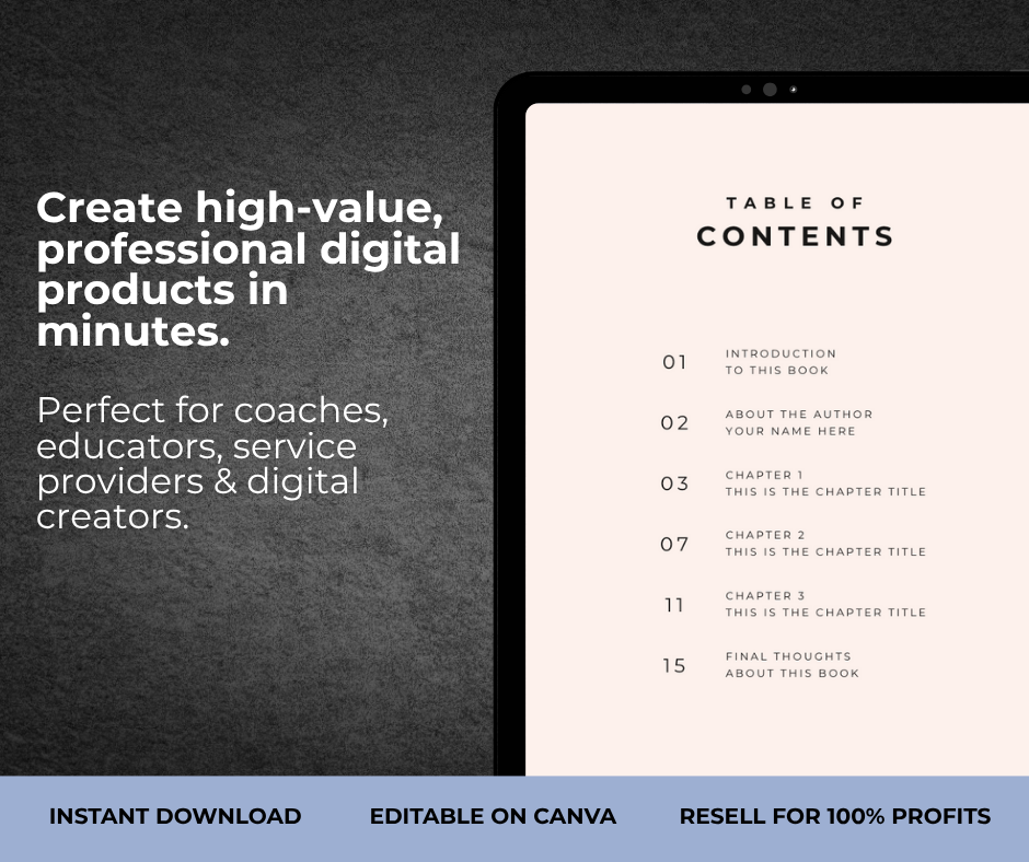 Ebook / Workbook Template