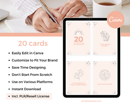 Money Mindset Affirmation Cards