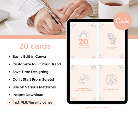 Money Mindset Affirmation Cards