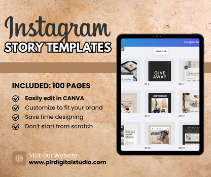 Instagram Story Templates (100-Pack)