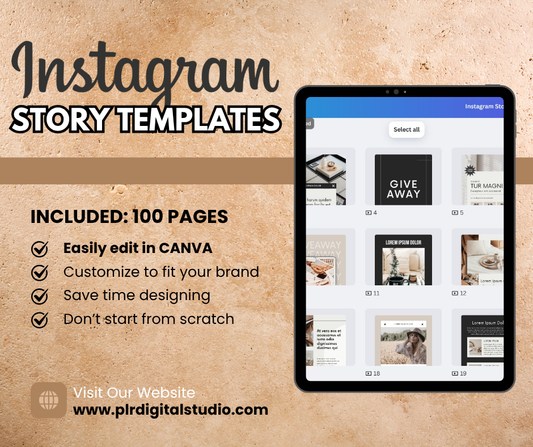 Instagram Story Templates (100-Pack)