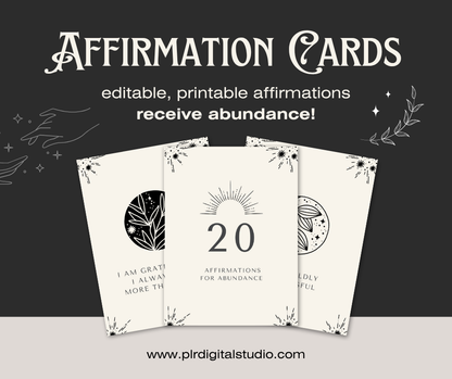 Money Mindset Affirmation Cards