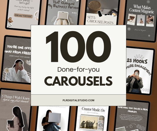 Plug & Post: 100 Done-For-You Carousels