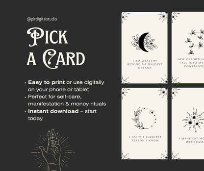 Money Mindset Affirmation Cards