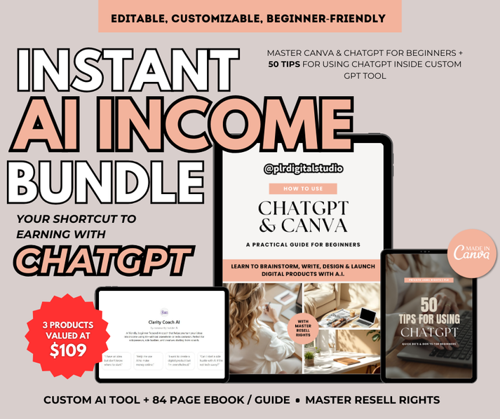 AI Income Bundle – PLR Digital Studio